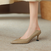 阿么手工女鞋小羊皮气质高跟鞋时尚细跟6.5CM简约百搭单鞋女春季 商品缩略图3