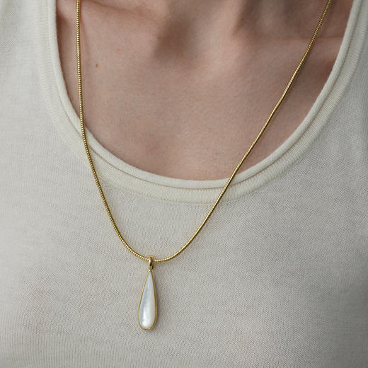 SOFT ROOM	双面幻彩水滴长项链（预售15天） 商品图2