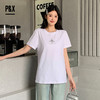 P&X设计师女装 休闲女士百搭日常简约夏季短款T恤 824202541 白色 商品缩略图0