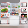 松下（Panasonic）NR-W472系列 58cm超薄嵌入冰箱 变频风冷 纳诺怡X净味除菌 超声波加湿 双循环零嵌入 钢化玻璃面板 NR-W472TX-W 晶钻白 四门玻璃 无制冰 商品缩略图2
