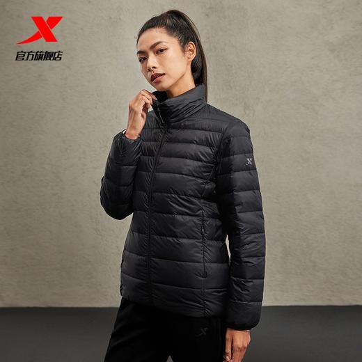 5.9折【自营】XTEP/特步2  特步运动羽绒服女2023冬季新款鸭绒保暖抗菌立领外套 977428190239 商品图4