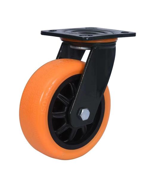 50款聚氨酯米其林脚轮（橘黄）5寸/6寸 商品图0