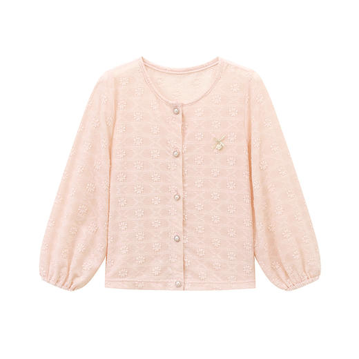 笛莎Deesha 童装女童外套2024新款时尚针织外套 商品图4