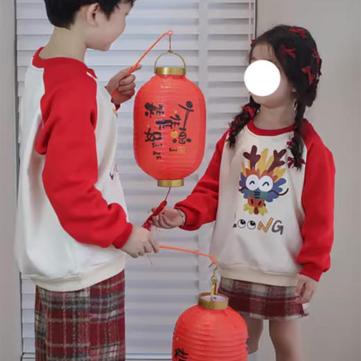 裁缝学苑QZ41亲子装一家三口春秋新款男女童插肩袖卫衣纸样儿童版型 商品图3