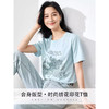 2024夏装新款T恤女短袖圆领薄款时尚设计绣花小众印花上衣  SN750 商品缩略图2