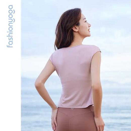 凡圣瑜伽亲肤V领显瘦外搭 F14223 商品图2