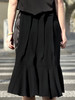 TYNVIE 打褶配布半腰裙-黑色 商品缩略图7