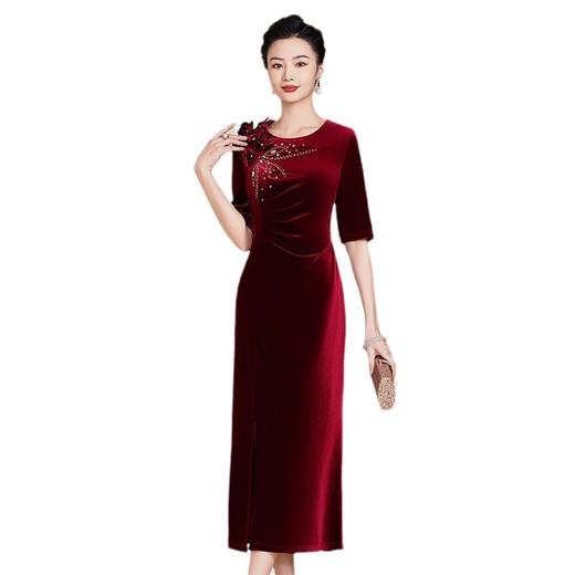 新款中式婚礼妈妈装，复古旗袍敬酒服高端气质款WX88612 商品图4