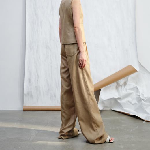 LIYIHAN打枣阔腿裤Y242K02771 商品图4