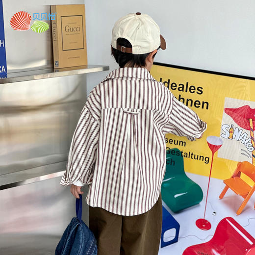 贝贝怡童装男童套装三件套春秋季T恤男宝宝休闲长裤儿童衬衫春装ZB1DT025 商品图2