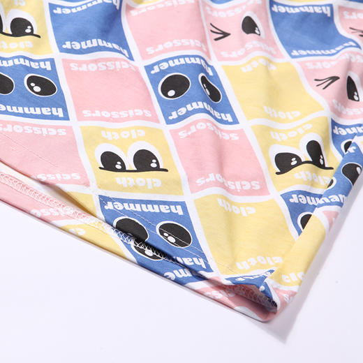 都市丽人亲情蜜语舒适外出春夏睡衣女32支纯棉单面家居服薄款短袖短裤女士棉质套装LH49A2 商品图10