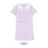 都市丽人生活家居春夏睡衣女32支CVC单面家居服薄款短袖裙女士棉质睡裙LH46D1 商品缩略图3