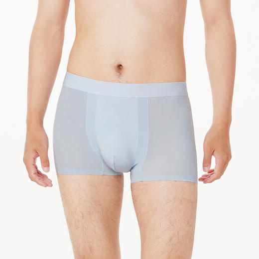 都市丽人都市锋尚简约基础男士平角裤男凉感冰丝男士内裤无锦纶平角FK4CB6 商品图1