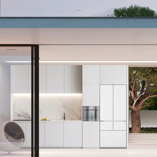 松下超薄嵌入式460升变频无霜自动制冰多门环纳诺怡x净味除菌 【零嵌入式】自动制冰 白色NR-W472BX-W 商品图1