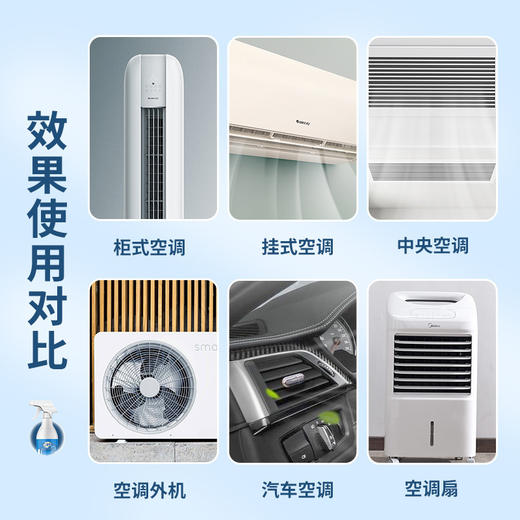 【19.9抢4件！空调除味清洗剂】吹出健康风，泡沫免拆洗，快速去污，清洗剂家用挂式柜式清洁剂，比风扇直吹舒服 商品图3