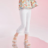 笛莎Deesha 女童裤子2024新款花边喇叭打底裤 商品缩略图1