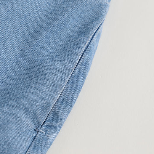 【马克珍妮 芦芙】女童A字透气蝴蝶结天丝牛仔短裤夏装新款240725 商品图3