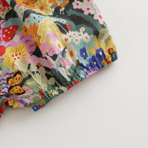 【马克珍妮 芦芙】女童夏日花园吊带连体衣2024年夏装新款240510 商品图3