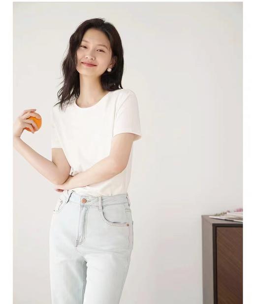 （任选2件39.9元）真的超舒服 ~ 莫代尔棉 M004 高弹超柔短袖T恤-剪标款 喜出 商品图1