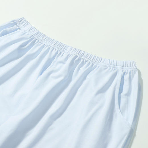 都市丽人舒适外出春夏睡衣女冰丝绵家居服薄款短袖长裤女士棉质套装LH42F1 商品图10