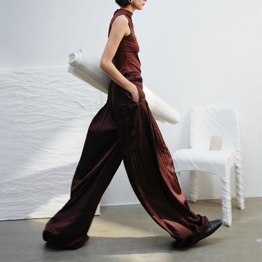 LIYIHAN百褶阔腿长裤Y242K02816 商品图2