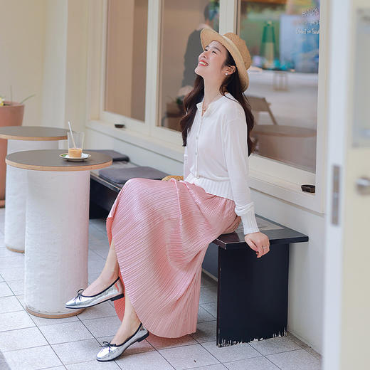 5天内发货！超百搭，温柔系，百褶半裙 商品图3