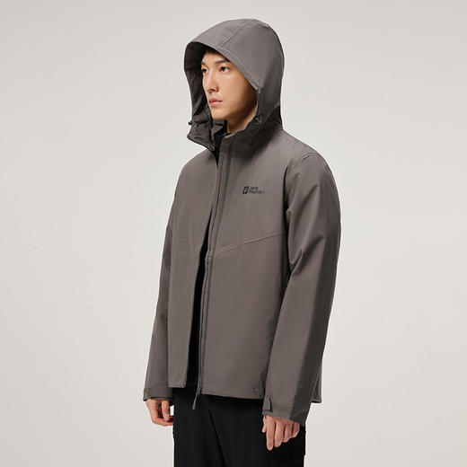 【自营】JackWolfskin/狼爪  冲锋衣男24春季户外防水宽松休闲外套 5122013 商品图2