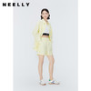 NEELLY纳俪商场同款短裤衬衫套装女夏季薄荷曼波多巴胺穿搭两件套N24041Z01032 商品缩略图2