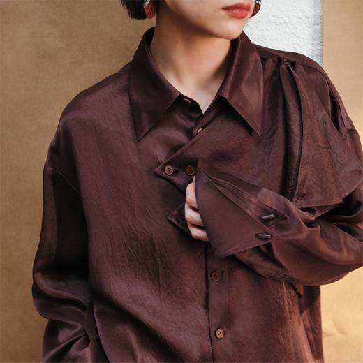 LIYIHAN醋酸廓形衬衫Y242C02616 商品图4