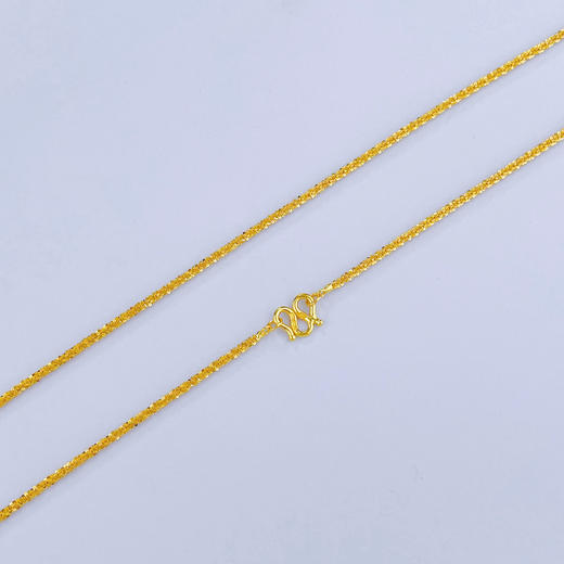 【限时克减150元】足金999.9 菜花链项链(AF020XL00107)补差价）预售产品下单后不退款不退货不换货不补差价 商品图1