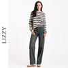 LIZZY2024早秋都市休闲抓毛保暖新疆棉洗水直筒裤休闲百搭牛仔裤{配腰带}7900 商品缩略图1
