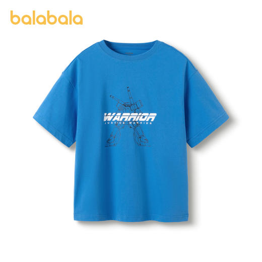 巴拉巴拉童装打底衫儿童短袖t恤男大童夏装纯棉印花亲子休闲上衣 商品图4