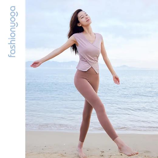 凡圣瑜伽亲肤V领显瘦外搭 F14223 商品图4