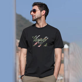 【任选两件79】JEEP SPIRIT吉普240g重磅纯棉T恤（4-326）