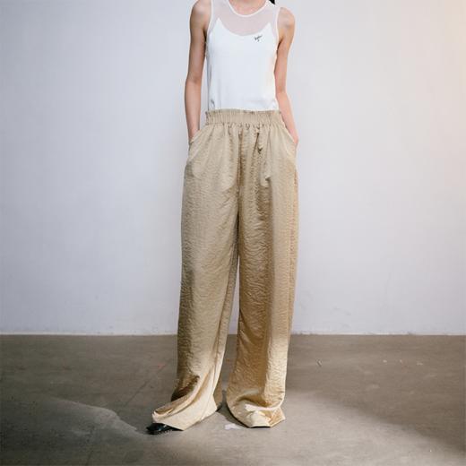 LIYIHAN腰部松紧阔腿裤Y242K24971 商品图0