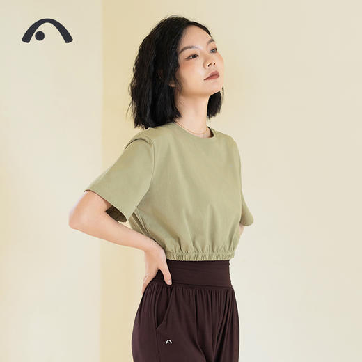 2024爱暇步春夏新品瑜伽运动健身跑步普拉提外穿短袖A24035CA 商品图6