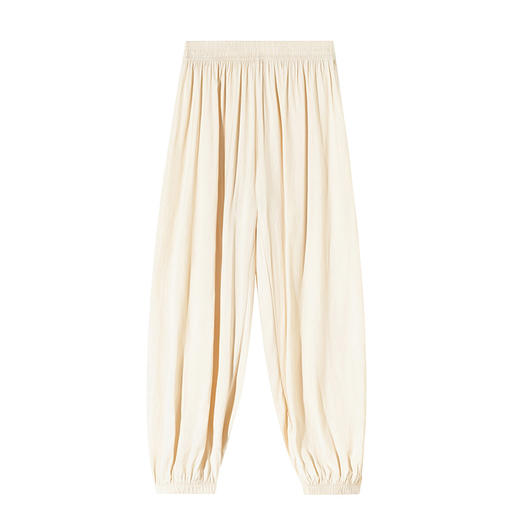 【束脚版型，显瘦又舒适！】冰丝灯笼裤女裤宽松直筒高腰显瘦，休闲夏季薄款萝卜束脚防蚊运动裤-lm！ 商品图4