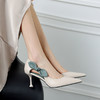 【预售5天】优雅尖头时装鞋，蝴蝶结中空细跟高跟鞋ZF&24-129 商品缩略图1
