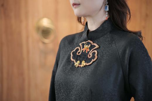 漫物记香云纱老绣片连衣裙XYS-W156 商品图3