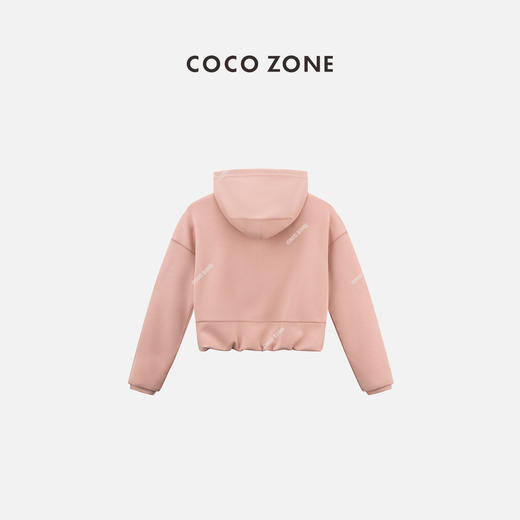 COCO ZONE2024女士拉链连帽外套休闲运动长袖开衫上衣CC2B0420 商品图1