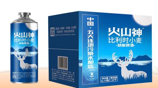 【火山神】比利时小麦原浆1000ml*6瓶/箱 商品图0