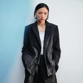 LIYIHAN褶皱宽松西装Y241T03490