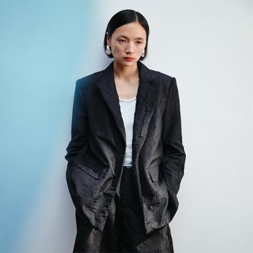 LIYIHAN褶皱宽松西装Y241T03490 商品图0