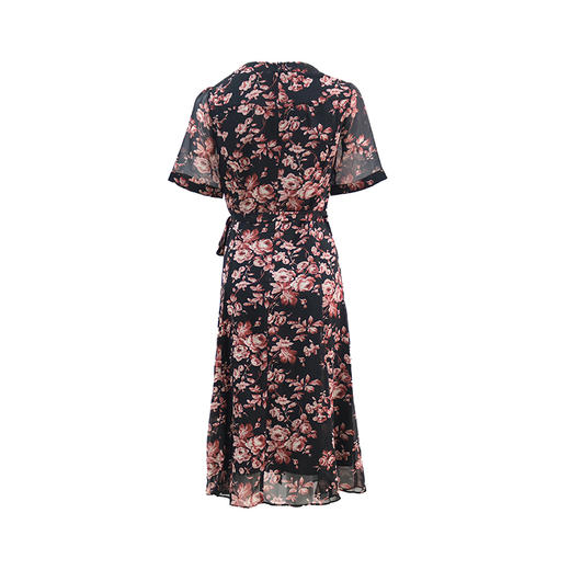 皮尔卡丹女装2024夏季新款花色短袖连衣裙C42DS28B4 商品图2