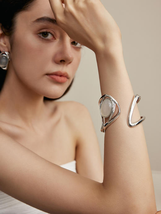 monSecret｜SW010401 流墨手镯【MOTION】 [ 银  ] 商品图1