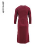皮尔卡丹女装2024春夏新款黑色红色简约通勤风连衣裙C42DL30T0 商品缩略图4