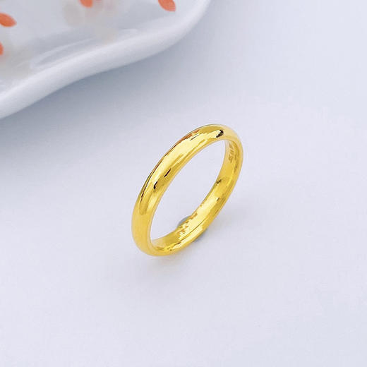 【限时克减150元】足金999.9 固口空心光面素圈圈戒(AF020JZ00120)（预售产品下单后不退款不退货不换货不补差价（预售产品下单后不退款不退货不换货不补差价 商品图1