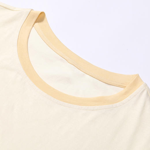 都市丽人生活家居春夏睡衣女32支CVC单面家居服薄款短袖裙女士棉质睡裙LH46D9 商品图4