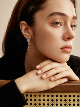 monSecret｜SW020103 涟漪耳钉【MOTION】 [ 银  ]