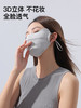 ⁶【升级款防晒口罩】 UPF1000+！软支撑防蹭妆  微笑透气孔呼吸很舒服 3A抗菌功能 耳绳设计+凉感面料 SS06-QTT-RAU 商品缩略图3